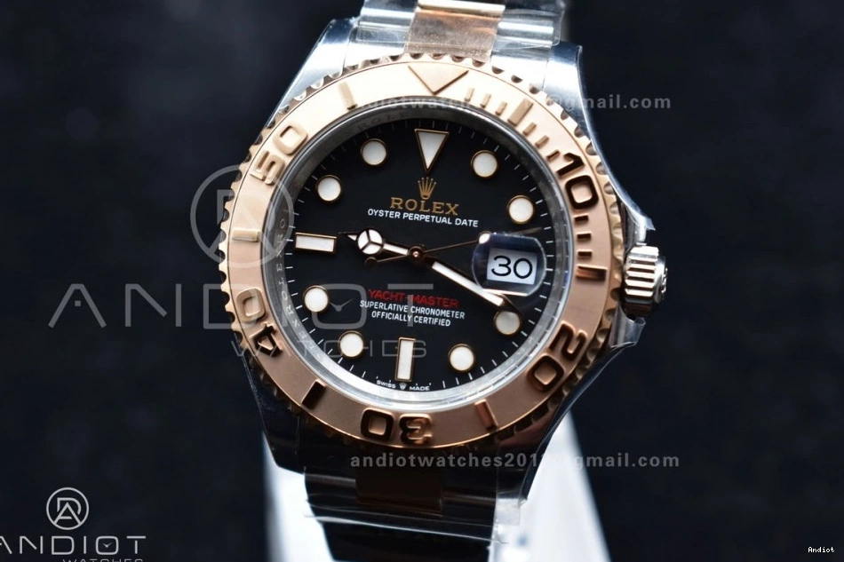 Black Edition Best Plated On Steel Clean Dial Rose 904L 1:1 126621 Bracelet SS Gold VR3235 Yacht-Master 0423